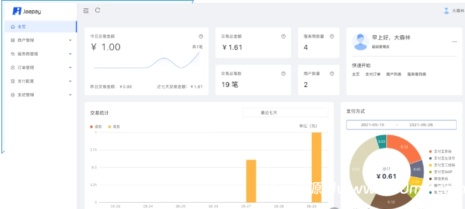 [支付系统] 非常适合企业使用的开源支付系统，支持多场景、多商户-China·诺言资源网